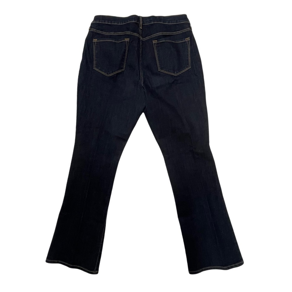 Old Navy Curvy Mid-Rise Boot Cut Dark Wash Jean Womans 14 Short - Picture 3 of 7